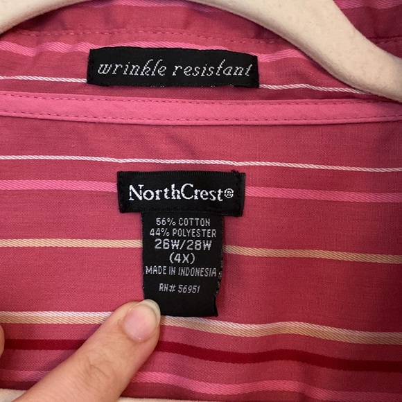 Lot of 2 Women’s 4X Striped Button Down Shirts - Picture 4 of 6